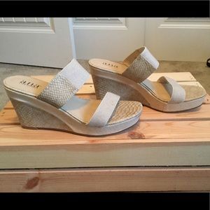 A.N.A Beige Wedges